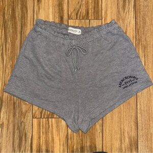 Abercrombie & Fitch Gray Drawstring Shorts